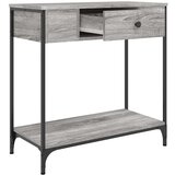  Konzolni stol siva boja hrasta 75x34 5x75 cm konstruirano drvo | shoptok.hr