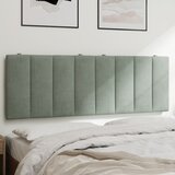 vidaXL Jastuk za uzglavlje svjetlosivi 140 cm baršunasti Cijene