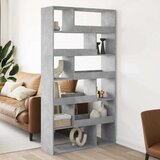 vidaXL Sobna pregrada boja betona 100x33x187,5 cm konstruirano drvo | shoptok.hr