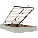  Krevet od pjene s madracem i LED-om Svjetlosiva 120 x 190 cm - Svjetlosiva 120 x 190 cm Kristal s dugmadima | shoptok.hr