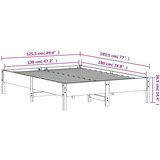 vidaXL Okvir za krevet 120x190 cm masivna borovina | shoptok.hr