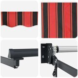  Električni zložljiv senčnik Oranžna in Črna 2,5 x 2 m, (5000205850) | Shoptok.si