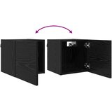  Ormar za TV montiran na zid 8 pcs Crni hrast 30,5 x 30 x 30 cm | shoptok.hr