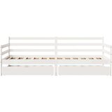 vidaXL Dnevna postelja s predali 90x200 cm trdna borovina | Shoptok.si