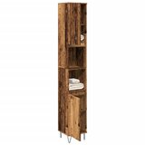 Maison Chic Kopalniška omarica - Kopalniški kabinet starinski les 30x30x190 cm inženirski les, (21794889) | Shoptok.si