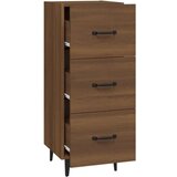  Komoda boja smeđeg hrasta 34 5 x 34 x 90 cm konstruirano drvo | shoptok.hr