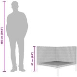  Vrtna sofa od polukružnog poliratana s jastucima | shoptok.hr