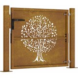  Vrtna vrata 100x75 cm Corten čelik Dizajn stabla | shoptok.hr