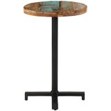 Bistro stol okrugli Ø 50 x 75 cm od masivnog obnovljenog drva | shoptok.hr