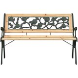  Vrtna klupa s jastukom Smeđa 116 x 54 x 73 cm boja drva | Eponuda.com