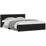  Okvir za krevet s uzglavljem crni 150x200 cm | shoptok.hr