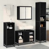 vidaXL set namještaja za kupaonicu 3 pcs crni hrast 80 x 33 x 60 cm | shoptok.hr
