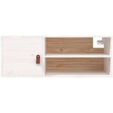  Stenska omarica bela 80x30x30 cm trdna borovina, (20740581) | Shoptok.si