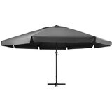  Zunanji senčnik z aluminijastim drogom 600 cm antraciten | Shoptok.si