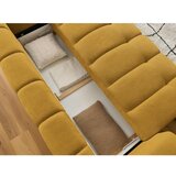 Bobochic Paris Gorčično rumena raztegljiva/s prostorom za shranjevanje sedežna garnitura 251 cm Fuji – | Shoptok.si