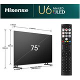 Hisense TV ULED Mini LED 4K 75U6NQ, (75U6NQ) | shoptok.hr