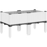  Vrtna sadilica s nogama bijela 80 x 40 x 42 cm PP | shoptok.hr