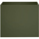  Vrtna saksija Maslinastozelena 60 x 40 x 50 cm Čelična vrata | shoptok.hr