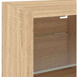 vidaXL Stenske TV omarice z LED 2 kosa sonoma hrast 30x28,5x30 cm | Shoptok.si