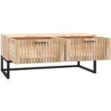  Klubska mizica 80x40x35 cm inženirski les in železo, (20712222) | Shoptok.si