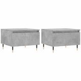  The Living Store Klubska mizica 2 kosa betonsko siva 50x46x35 cm inženirski les - Klubska Mizica, (21448242) | Shoptok.si