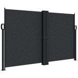  Zložljiva stranska tenda črna 140x1000 cm | Shoptok.si