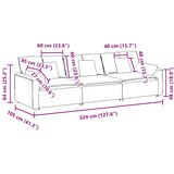  Modularna sofa s jastucima, sive boje | shoptok.hr