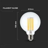  led sijalica filament G95 E27/6W/230V 3000K | Eponuda.com