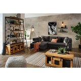 Hom`in KOTNA SEDEŽNA GARNITURA, šenilja temno rjava | Shoptok.si