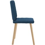  Jedilni stoli 6 kosov modro blago, (21832309) | Shoptok.si