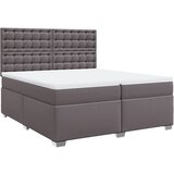  The Living Store Box spring postelja z vzmetnico siva 200x200 cm umetno usnje - Box Spring Postelja, (21457843) | Shoptok.si