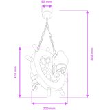  Brilagi - Luster na lancu TIMONA 2xE14/40W/230V buk/orah | Eponuda.com