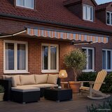 Ručna zlačivna tenda s LED diodama 3 x 2,5 m | shoptok.hr