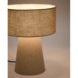 Kave Home Sivo-bež namizna svetilka s tekstilnim senčilom (višina 35 cm) Algaida – | Shoptok.si