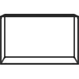  Konzolni stol crni 120 x 35 x 75 cm od kaljenog stakla | shoptok.hr