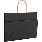  Papirnate vrećice 250 kom s ručkama crne 32x17x25 cm | shoptok.hr