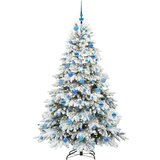 vidaXL Umestno božično drevo med 300 LED Zelena 180 cm PE in PVC | Shoptok.si