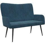 SOFA za dvije osobe Plava 115 x 61 x 87 cm Baršun | shoptok.hr