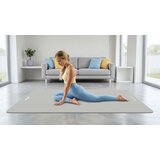 Rebel Active prostirka za gimnastiku za jogu, pilates, fitness, 190x115cm, debljine 2cm, NBR materijal, siva | shoptok.hr