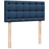 vidaXL Box spring postelja z vzmetnico modra 90x200 cm blago | Shoptok.si