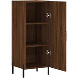 vidaXL Komoda rjavi hrast 34,5x34x90 cm inženirski les | Shoptok.si