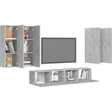  6-dijelni set TV ormarića siva boja betona od iverice | shoptok.hr