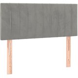  box spring s madracem LED svjetlosivi 120x200 cm baršun | shoptok.hr
