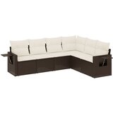 Maison Chic Seti vrtnega pohištva - Vrtna garnitura - Vrtni pohištvo set 6-delna z blazinami rjav poli ratan, (21804525) | Shoptok.si