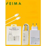  kućni punjač eima EM01 65W 2xPD 25W/65W 1xUSB+Type c na type c beli | ePonuda.com