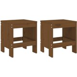  The living store vrtni stolček 2 kosa medeno rjava 40x36x45 cm trdna borovina - vrtni stolček, (21445464) | Shoptok.si