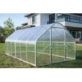  Modularni čelični plastenik Gable,8 mx2.75m, samo okvir, razmak između lukova 1m Cijene
