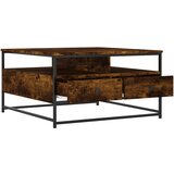  Stolić za kavu boja hrasta 80 x 80 x 45 cm konstruirano drvo | Shoptok.si