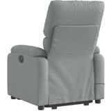 vidaXL Električni masažni naslonjač na podizanje tkanina svjetlosivi | shoptok.hr