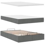  Otomanski krevet s madracem tamnosivi 120x200 cm tkanine | Eponuda.com